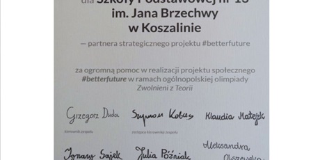 RAZEM DLA LEPSZEJ PRZYSZłOŚCI!